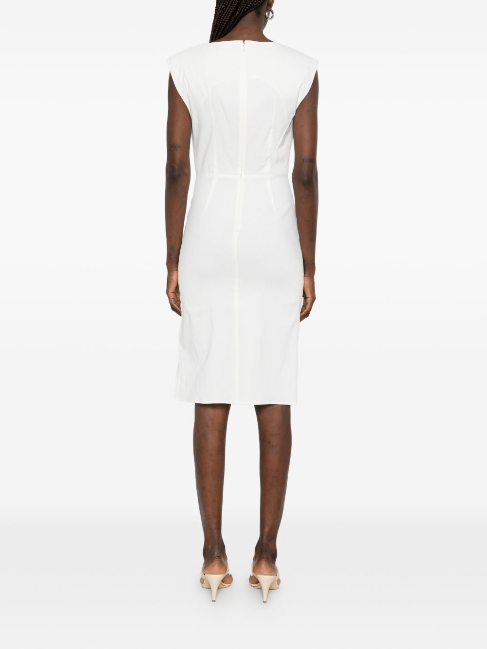 ALISSA button ruched dress 106521 A34IZ05 PINKO 
