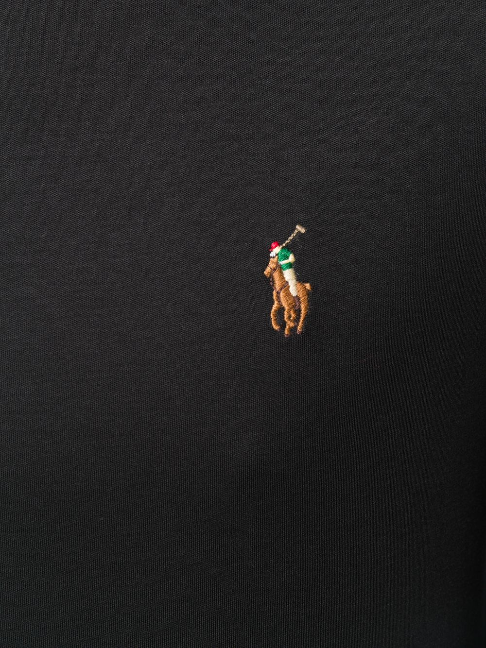 logo-embroidered long-sleeve shirt 710760121001 BLACK POLO RALPH LAUREN 