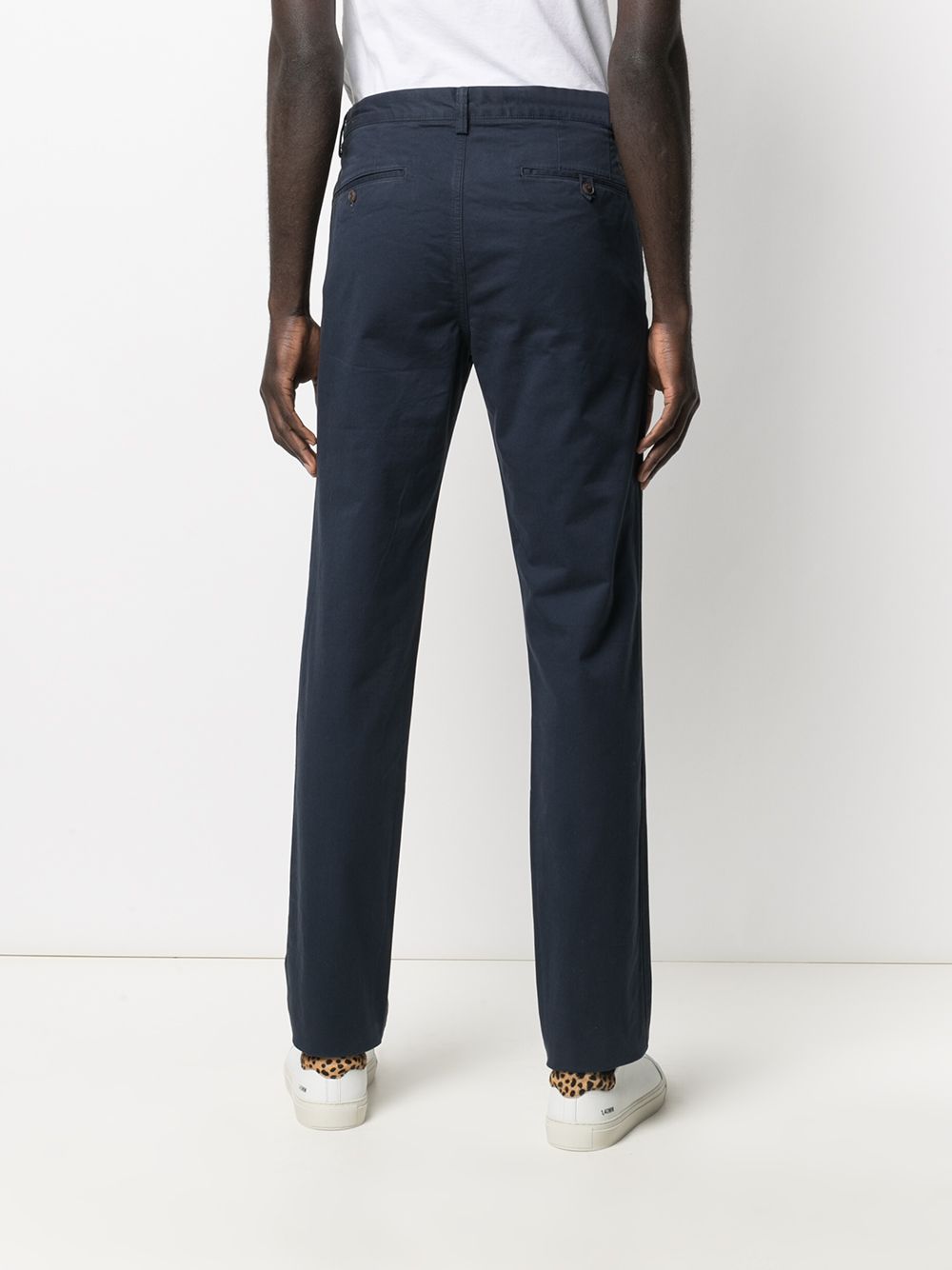 logo-patch straight-leg trousers 710778778002 INK POLO RALPH LAUREN 