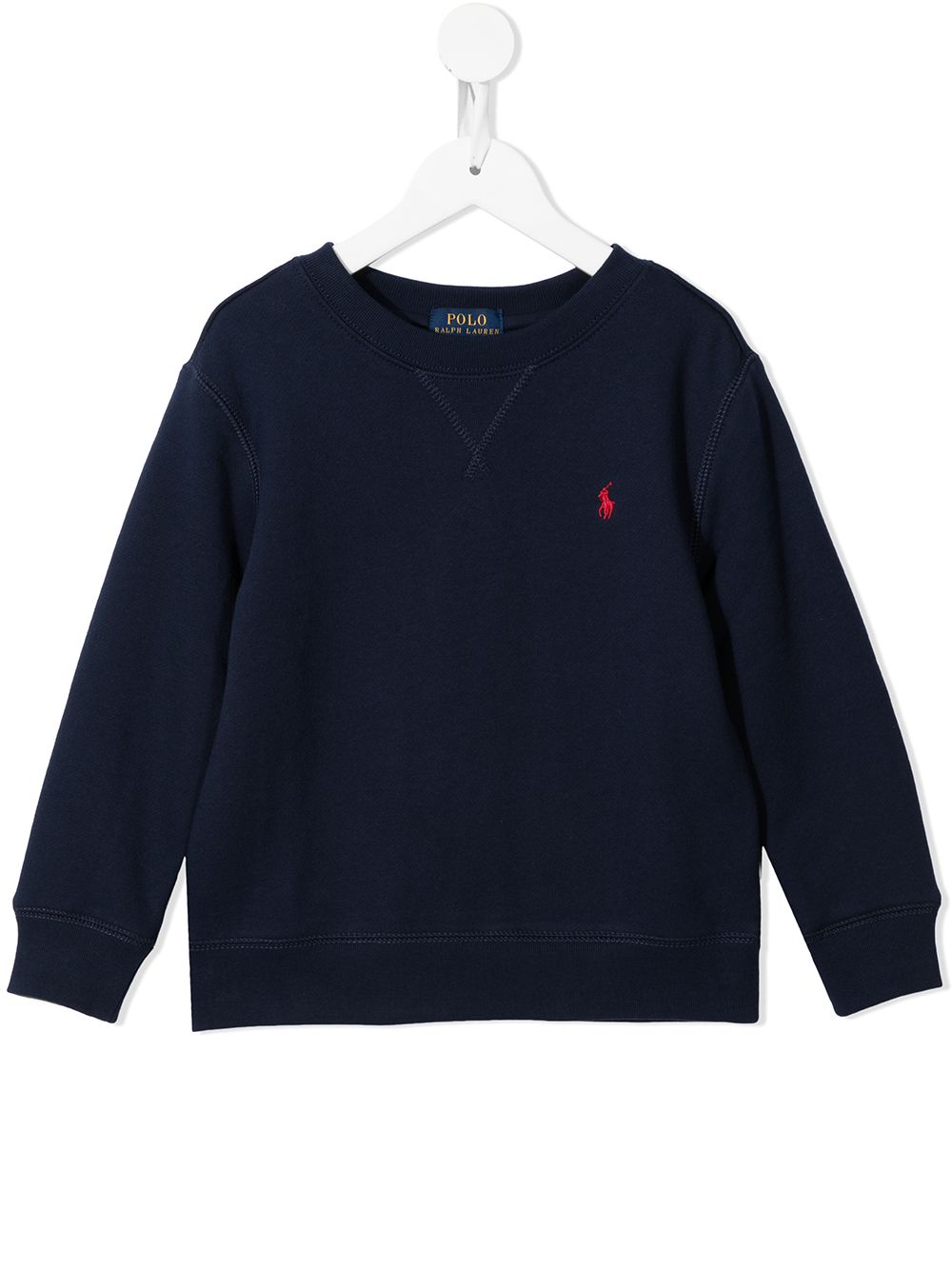 Polo Pony embroidered sweatshirt 323772102002 CRUISE NAVY POLO RALPH LAUREN KIDS 