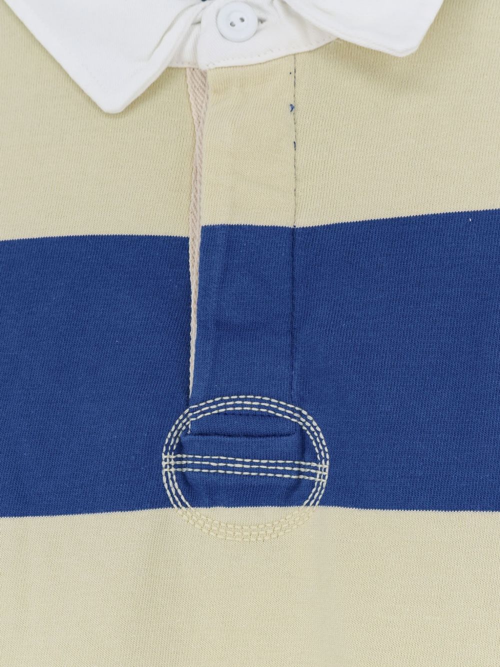 Striped long-sleeve polo shirt H18002020S2615078 LEMON/AZURE POMPEII 