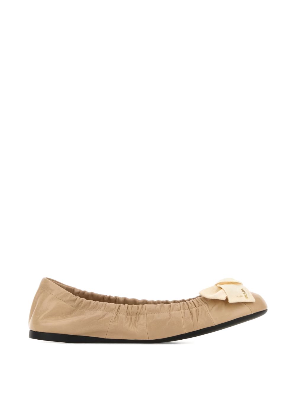 Leather Bow Ballet Flats 1F322OZJB F-005F0036 PRADA 