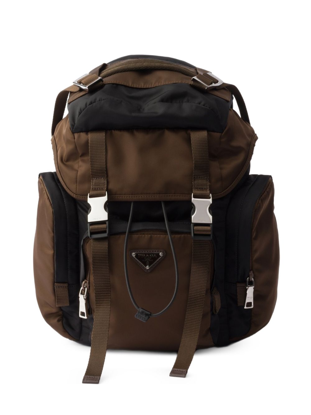 Re-Nylon and leather backpack 2VZ1212DMG VDOMF03MQ PRADA 