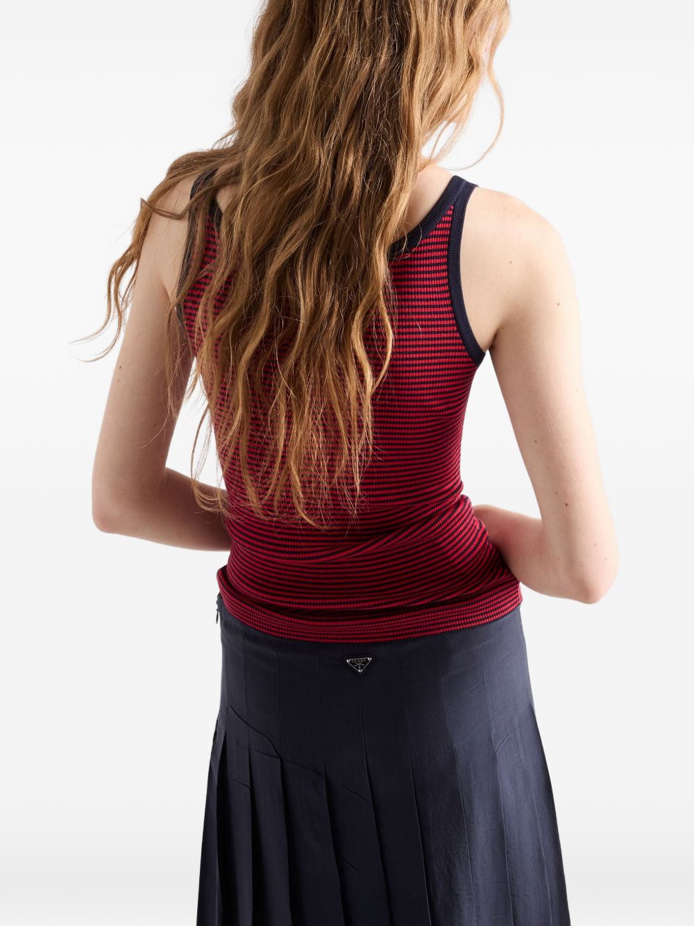 Silk tank top P29A1O19BV S-WMOF059F PRADA 
