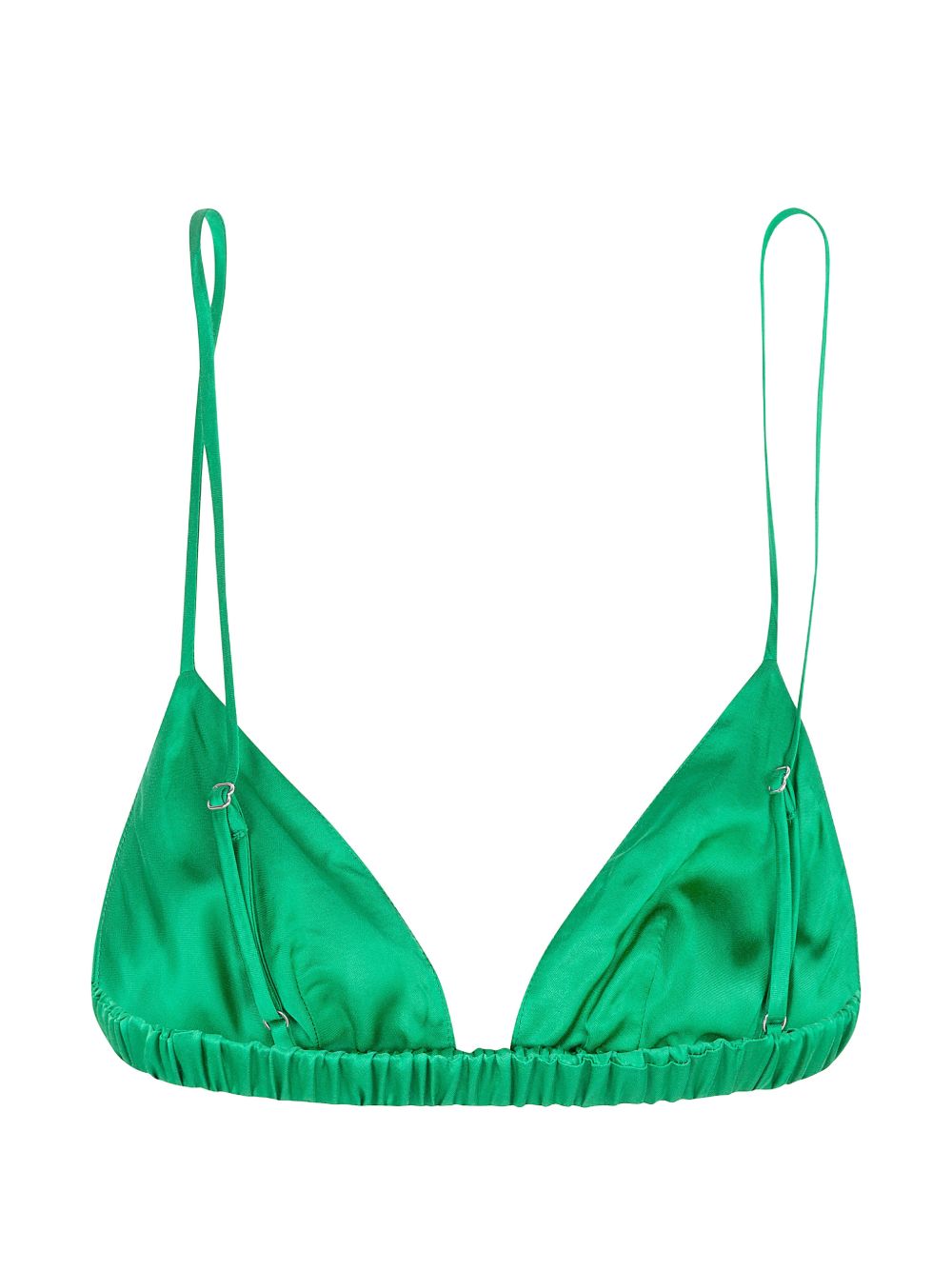 Nina triangle top with elasticated waistband BRFS22109434 KELLY GREEN THE FRANKIE SHOP 