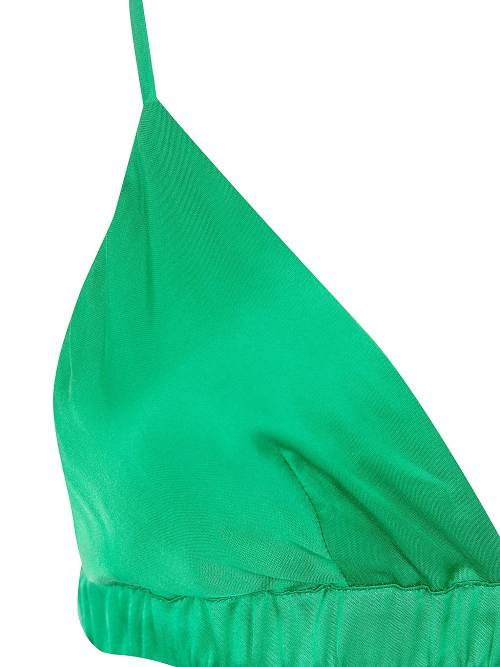 Nina triangle top with elasticated waistband BRFS22109434 KELLY GREEN THE FRANKIE SHOP 