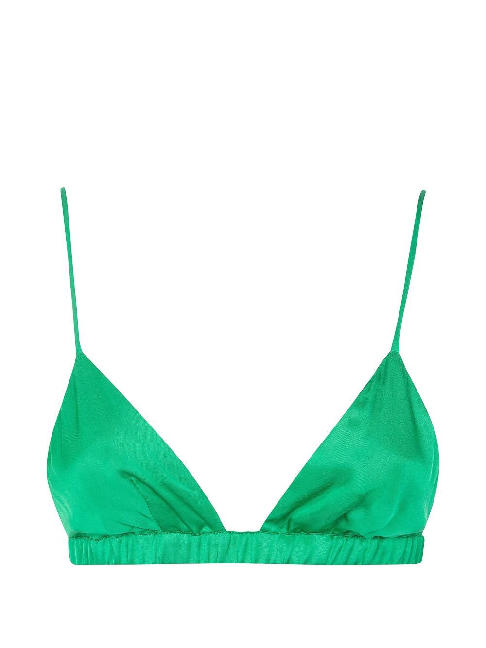 Nina triangle top with elasticated waistband BRFS22109434 KELLY GREEN THE FRANKIE SHOP 