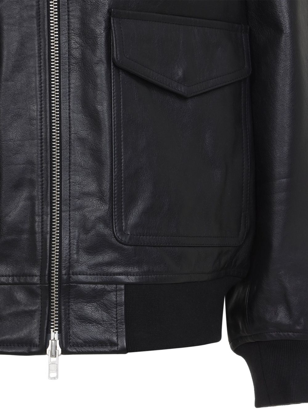 VIPER LEATHER JACKET JAFS043971000 BLACK THE FRANKIE SHOP 