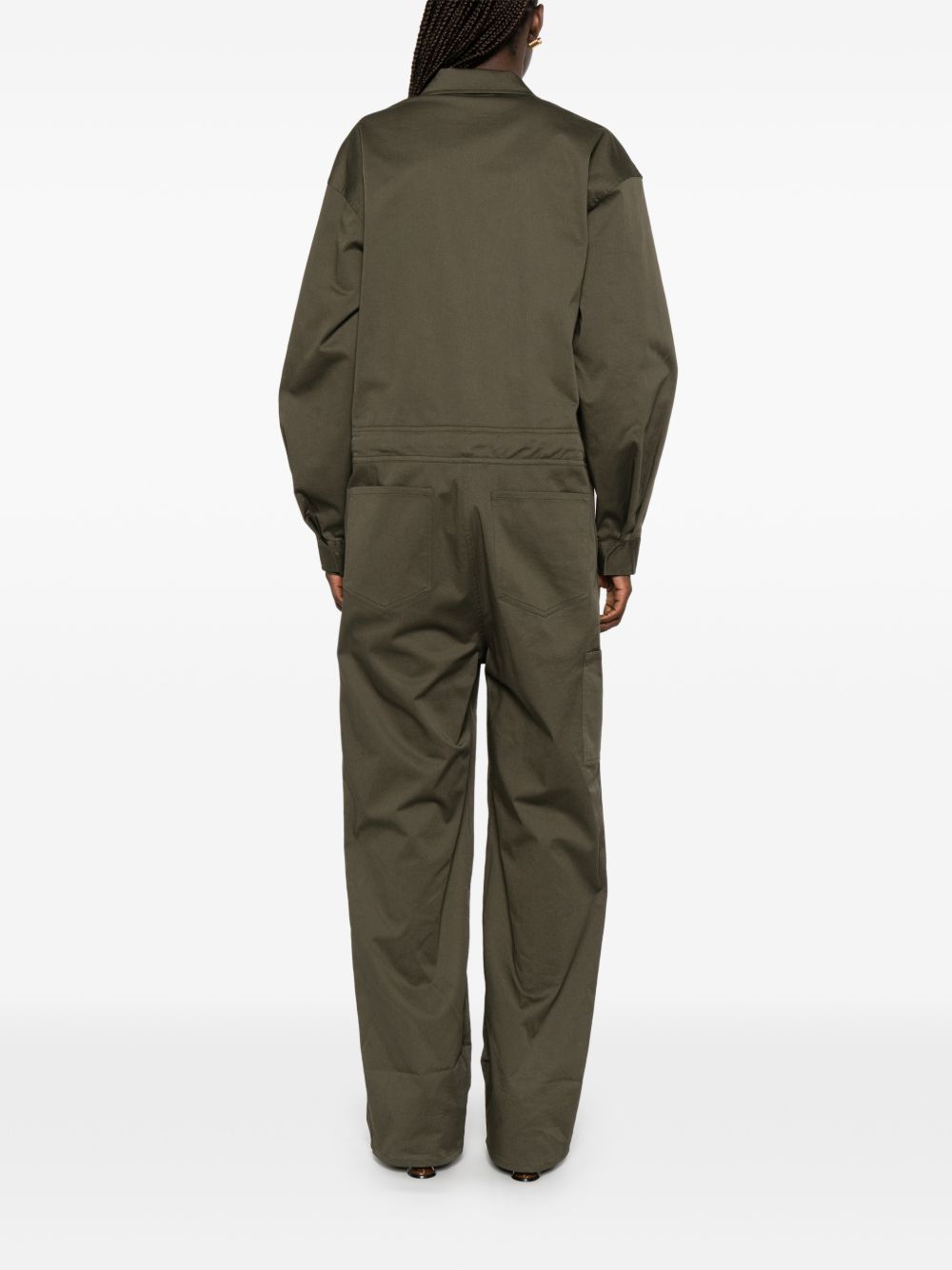 Ardea Utility Jumpsuit JLFS22131413 DARK OLIVE THE FRANKIE SHOP 