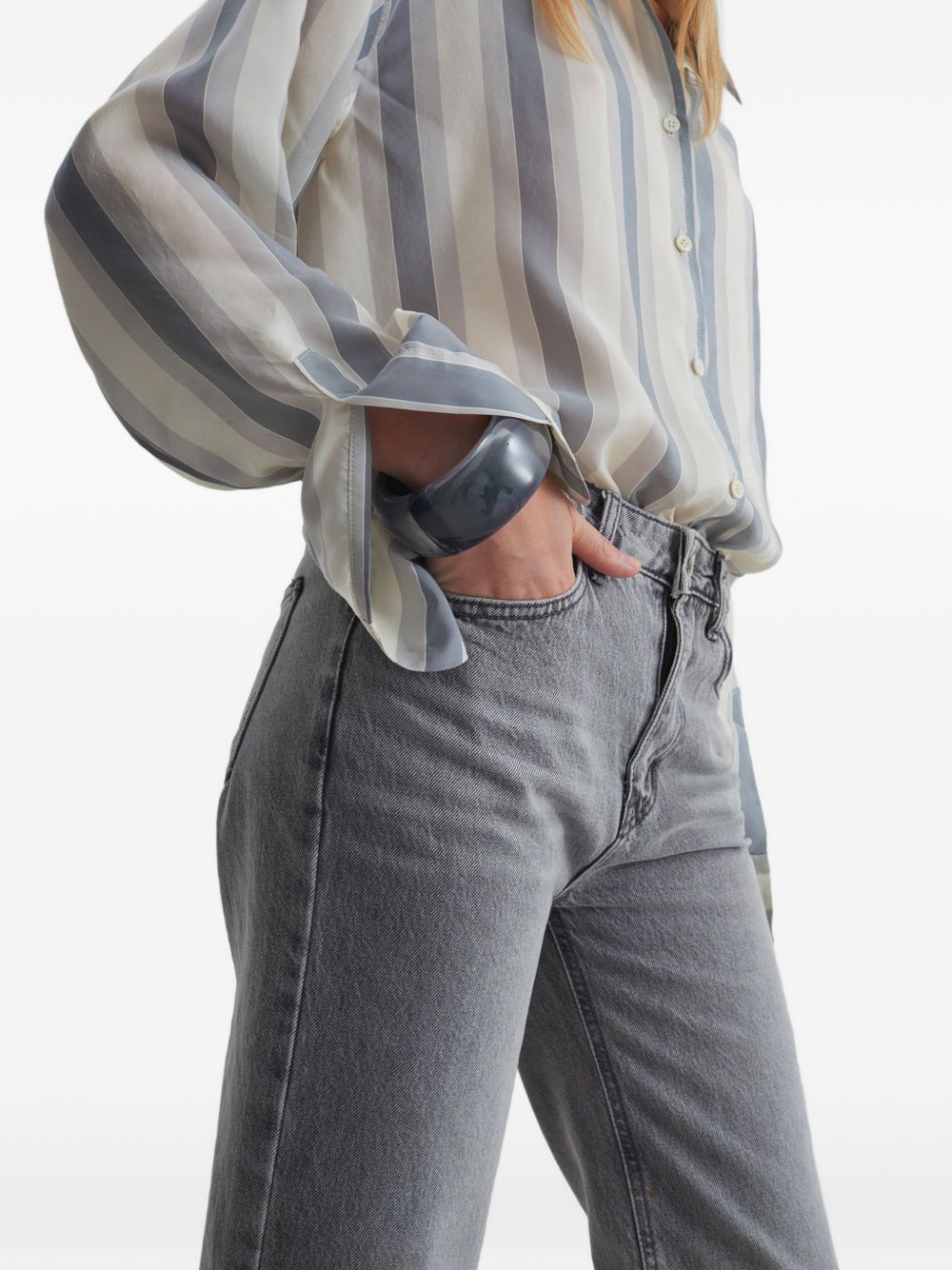 CIG STRAIGHT JEANS PAFS22041144 GREY WASH THE FRANKIE SHOP 