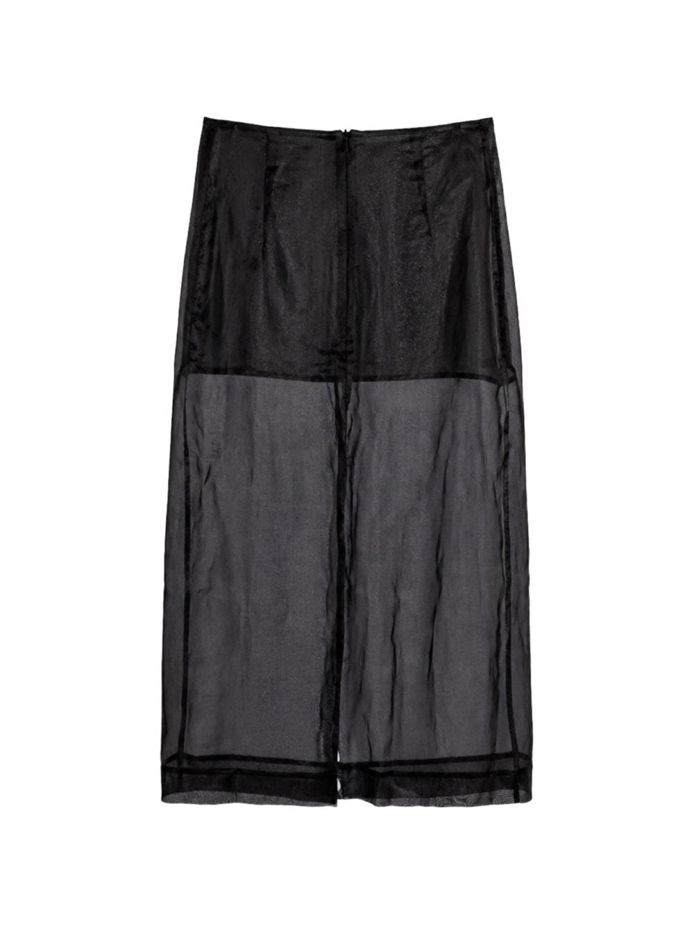 PERI SHEER MIDI SKIRT SKFS151371000 BLACK THE FRANKIE SHOP 