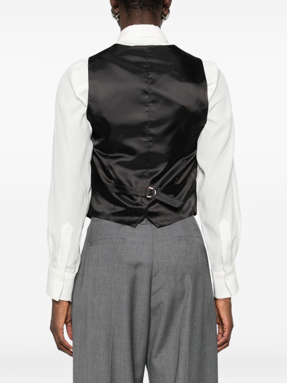 GELSO single-breasted waistcoat VEFS091781000 BLACK THE FRANKIE SHOP 