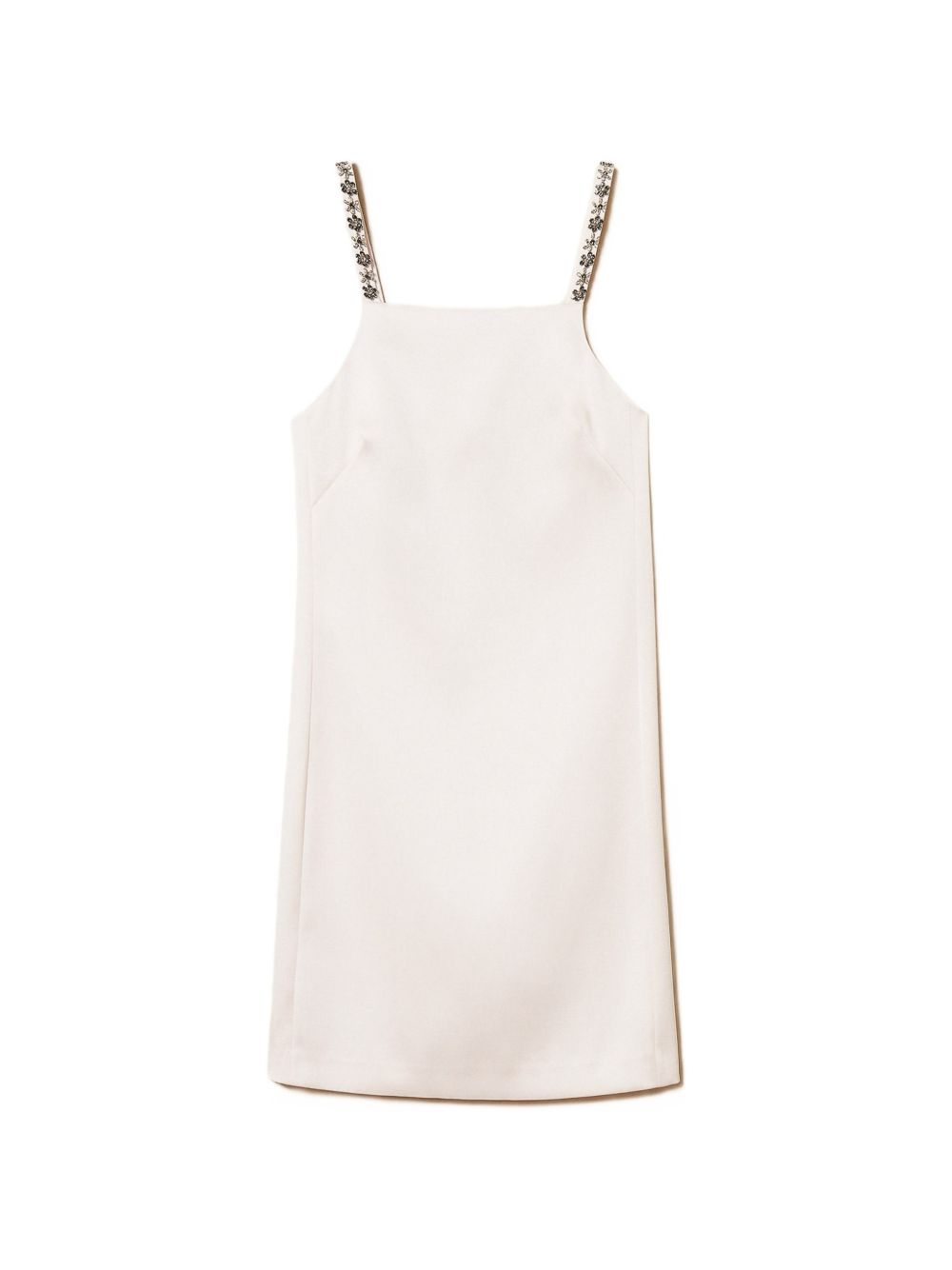 Short duchesse dress with embroidery 261TP2411 S0097500570 TWINSET 