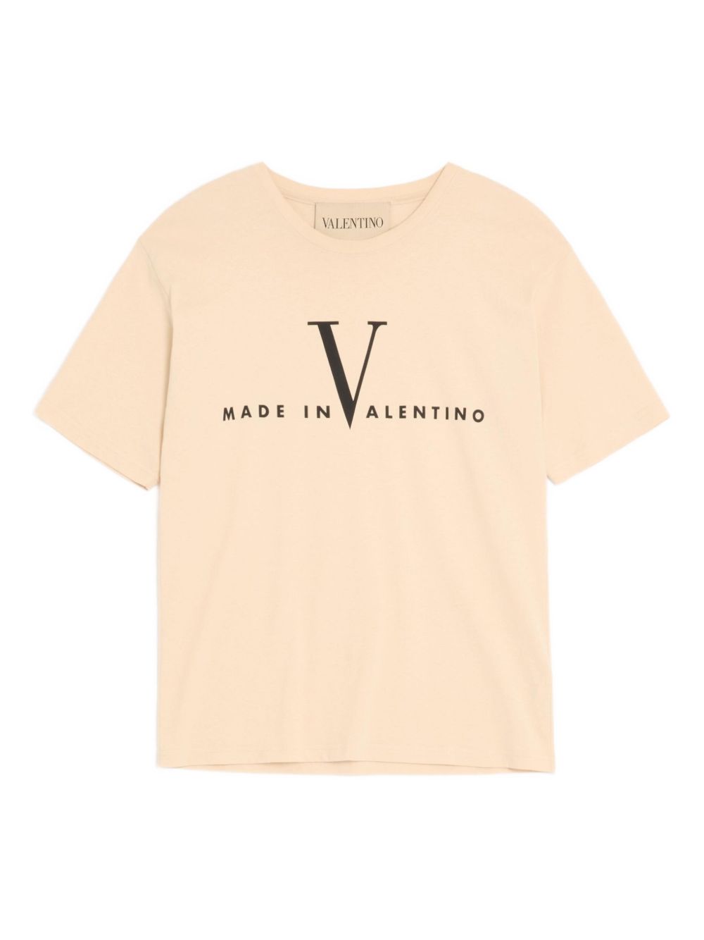 T-Shirt with Made in Valentino Print 8V3MG16PBAQ QT3 VALENTINO GARAVANI 