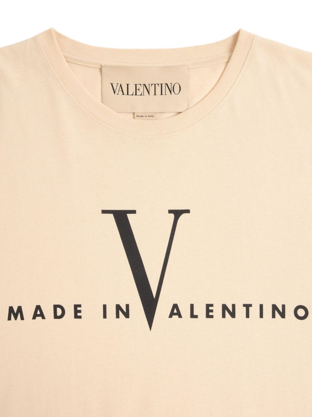T-Shirt with Made in Valentino Print 8V3MG16PBAQ QT3 VALENTINO GARAVANI 
