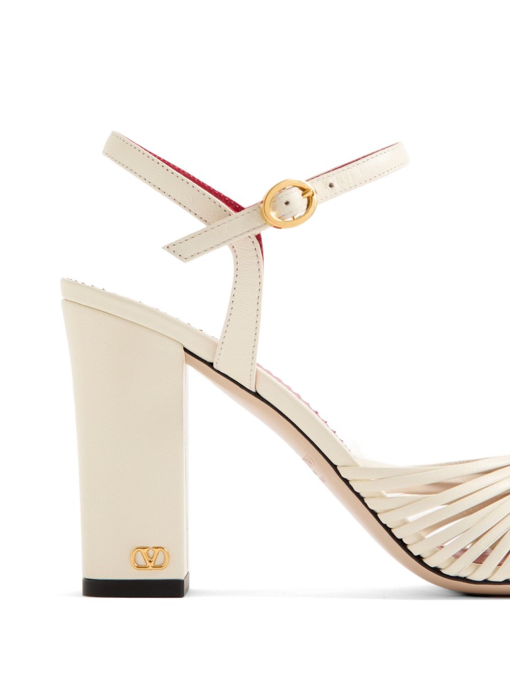 Annet leather sandals with metal VLogo 8W0S0PJ6ZIC 098 VALENTINO GARAVANI 