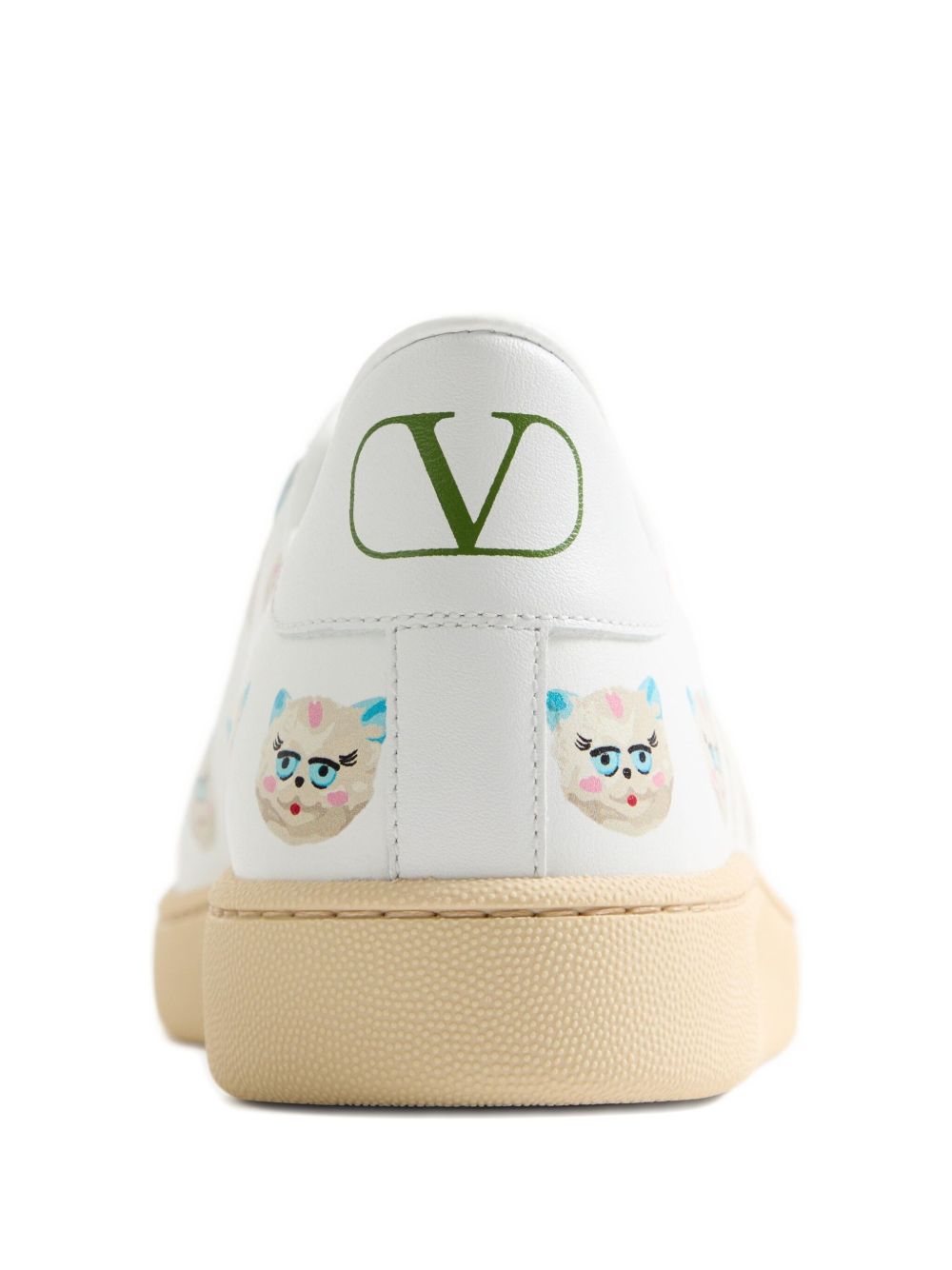Royco Trainer In Nappa Calfskin With Le Chat De La Maison Pattern 8Y2S0K34EAM A7F VALENTINO GARAVANI 
