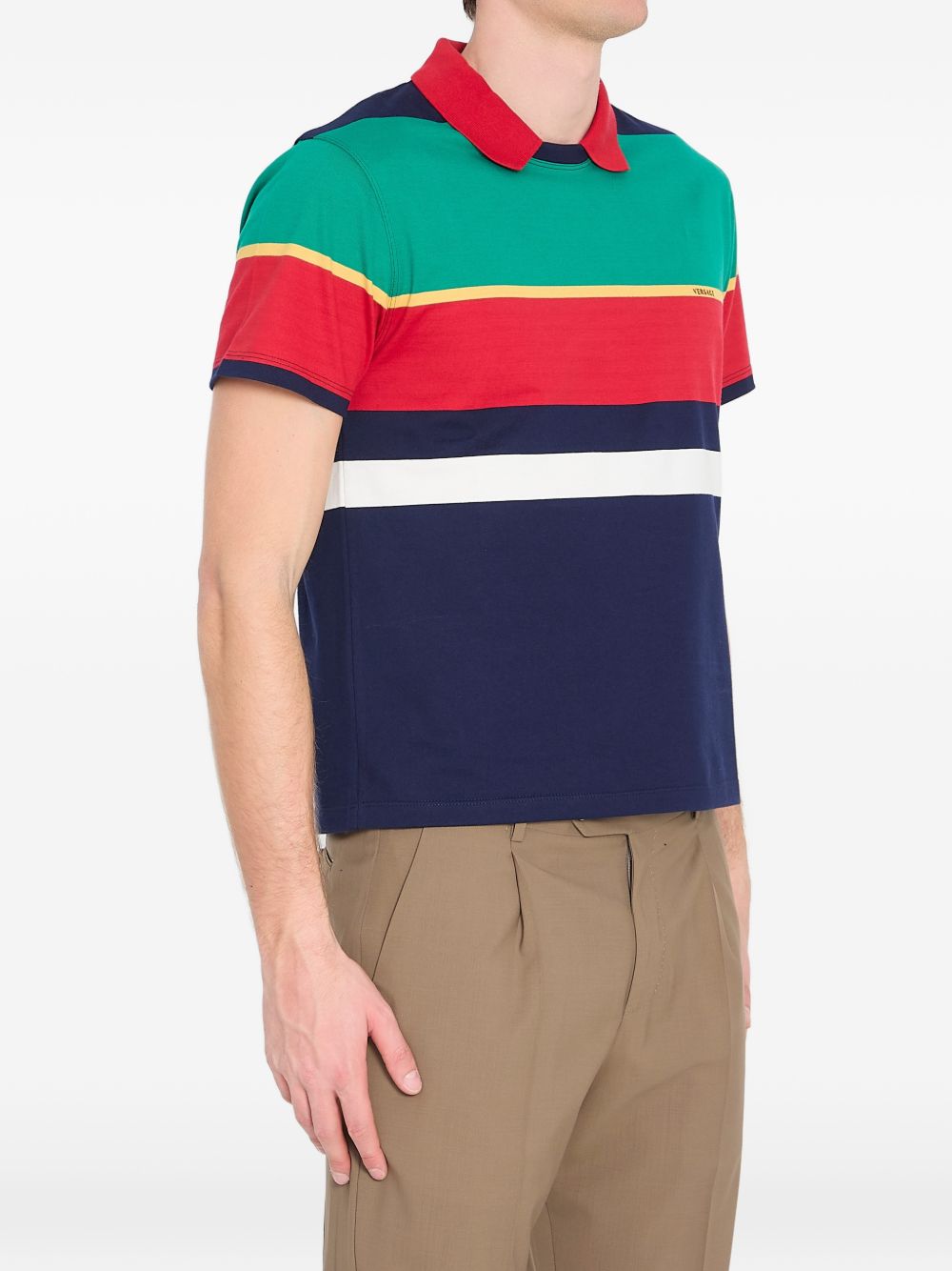 Striped Cotton-Jersey Tank Top 1024579 1A178906G870 VERSACE 