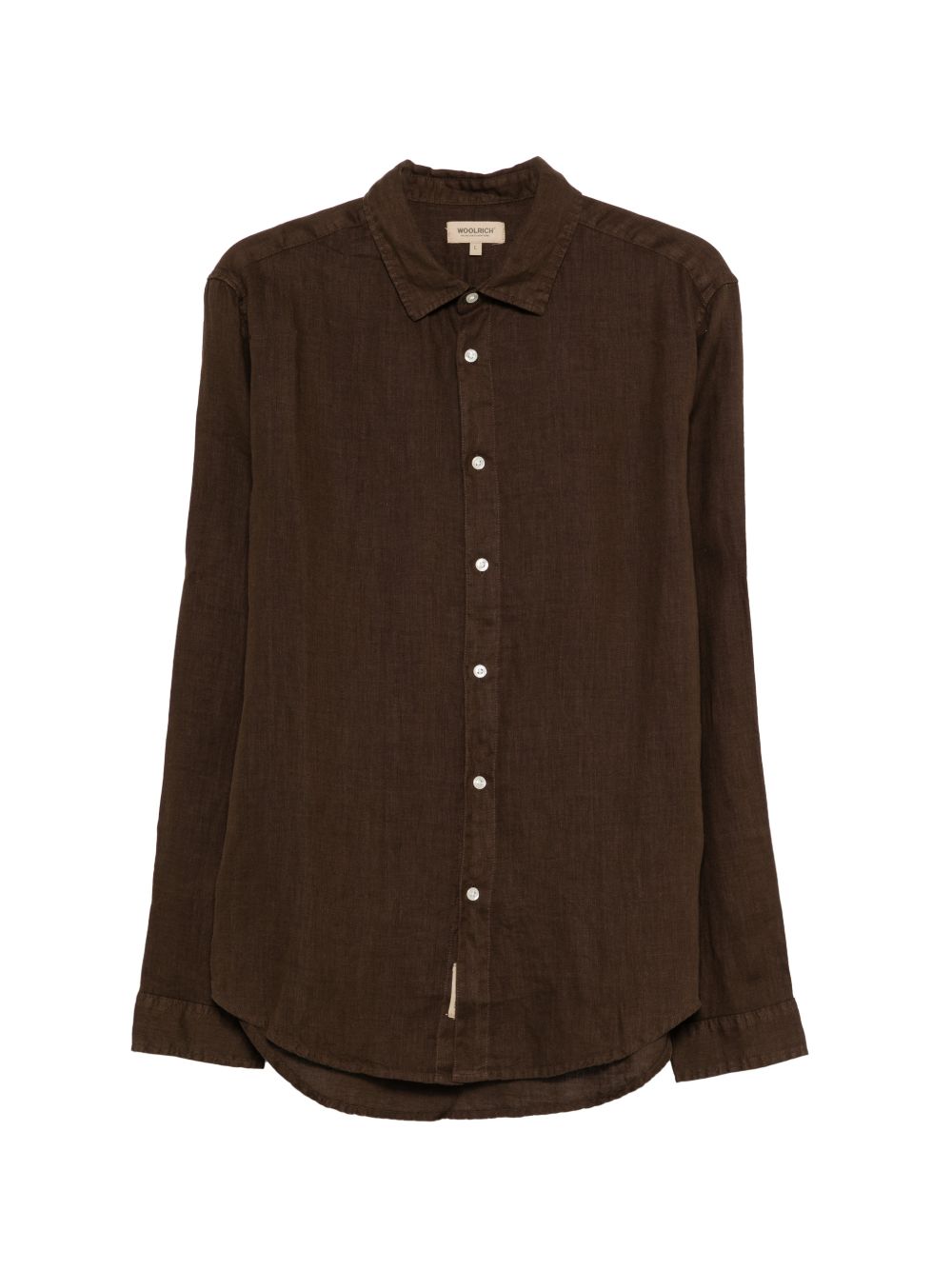 linen shirt CFWOSI2013MRUT5284 10026 WOOLRICH 