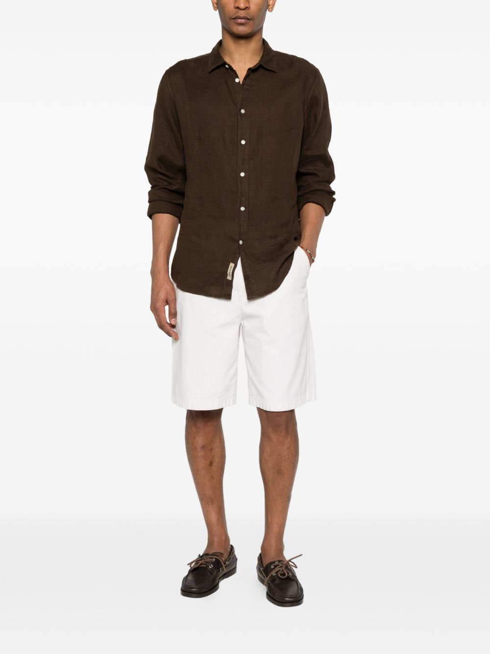 linen shirt CFWOSI2013MRUT5284 10026 WOOLRICH 