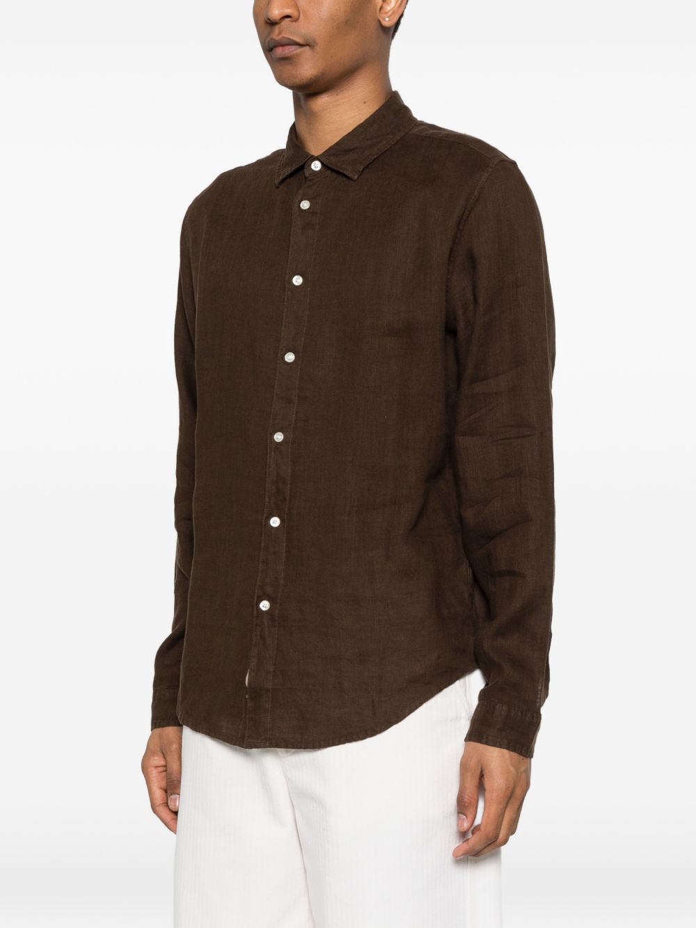 linen shirt CFWOSI2013MRUT5284 10026 WOOLRICH 