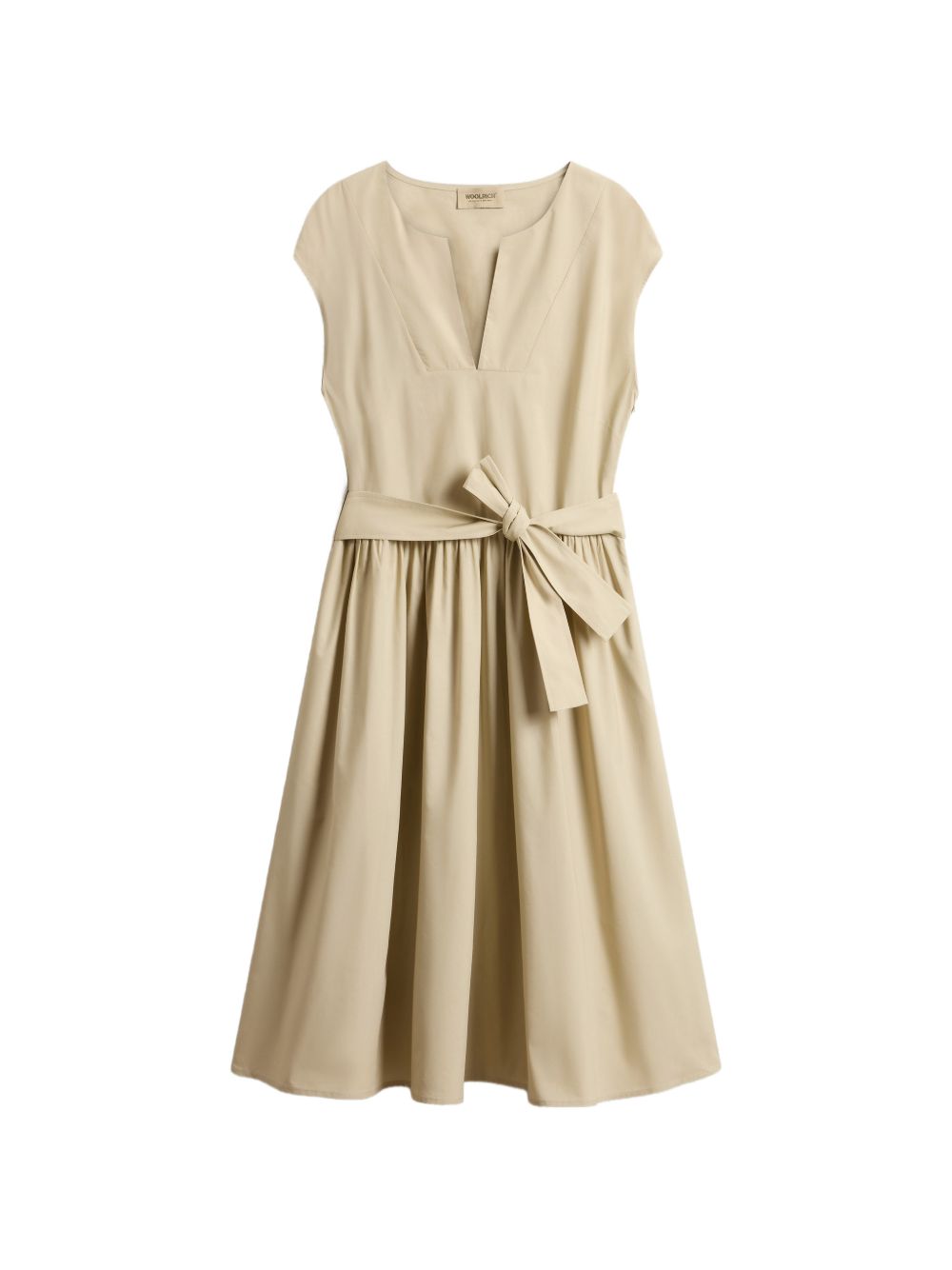 Cotton dress with belt CFWWDR2028FRUT3944 8640 WOOLRICH 