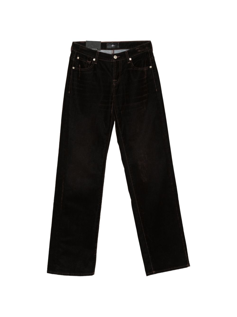 Velvet-effect straight-leg trousers 7UD70H17 U73TE 7 FOR ALL MANKIND 