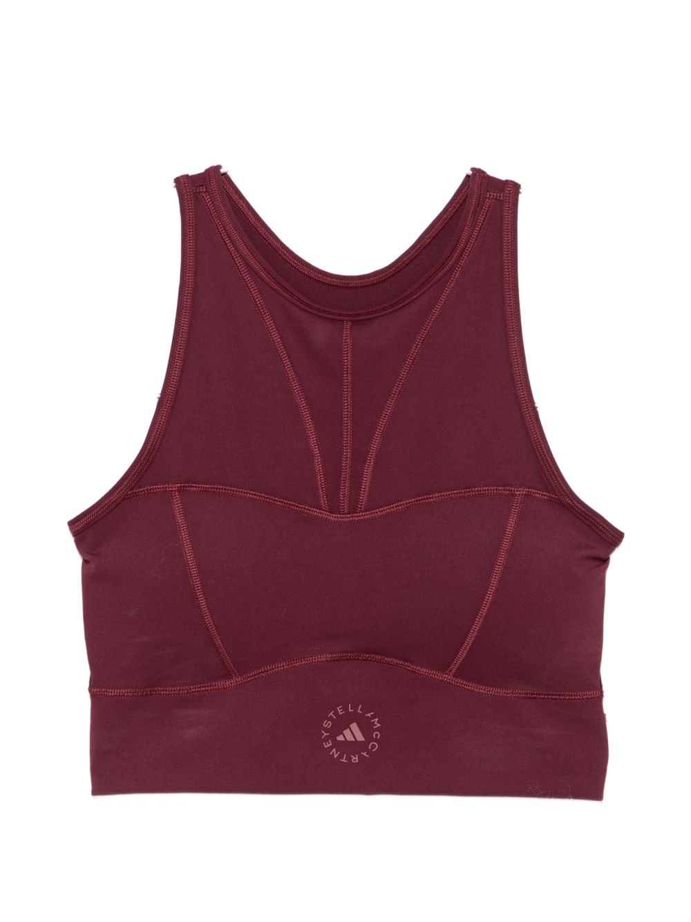 Training crop top KR6167 MAROON ADIDAS x Stella McCartney 