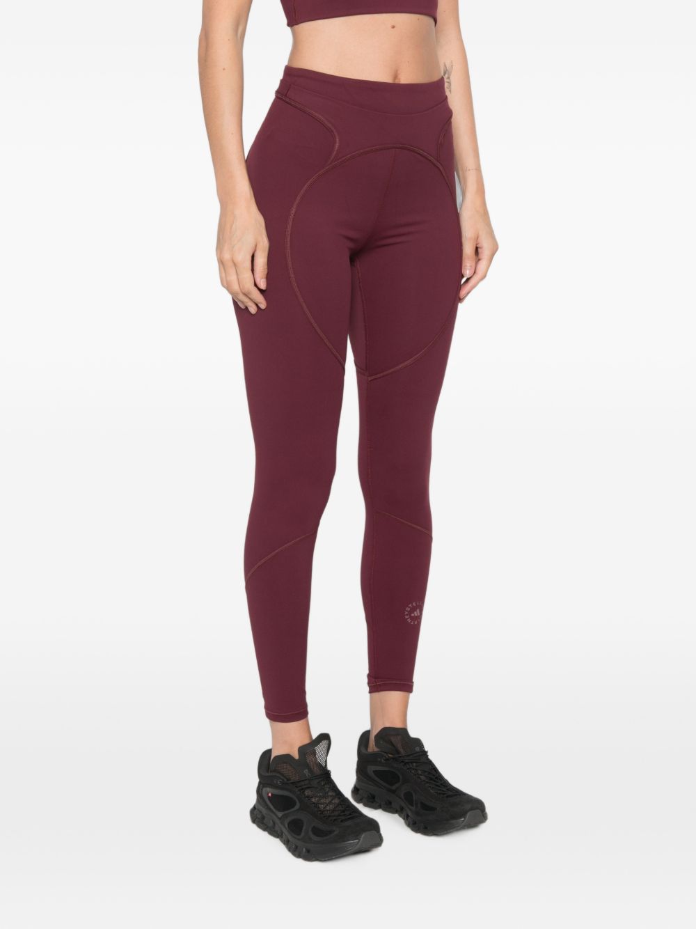 Training crop top KR6167 MAROON ADIDAS x Stella McCartney 