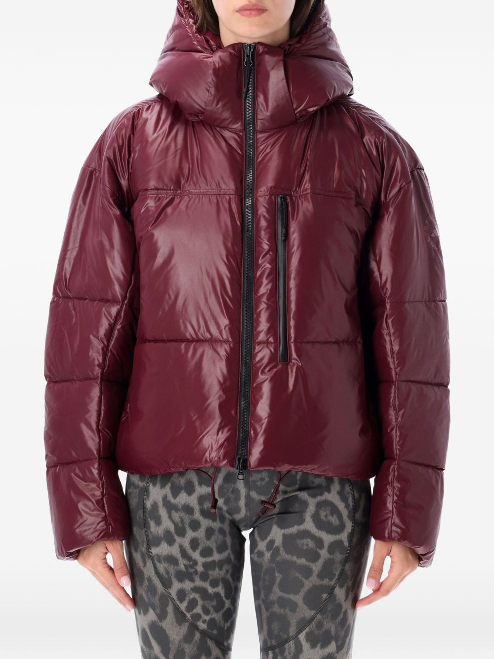 Short Padded Winter Jacket KR6236 MAROON ADIDAS x Stella McCartney 