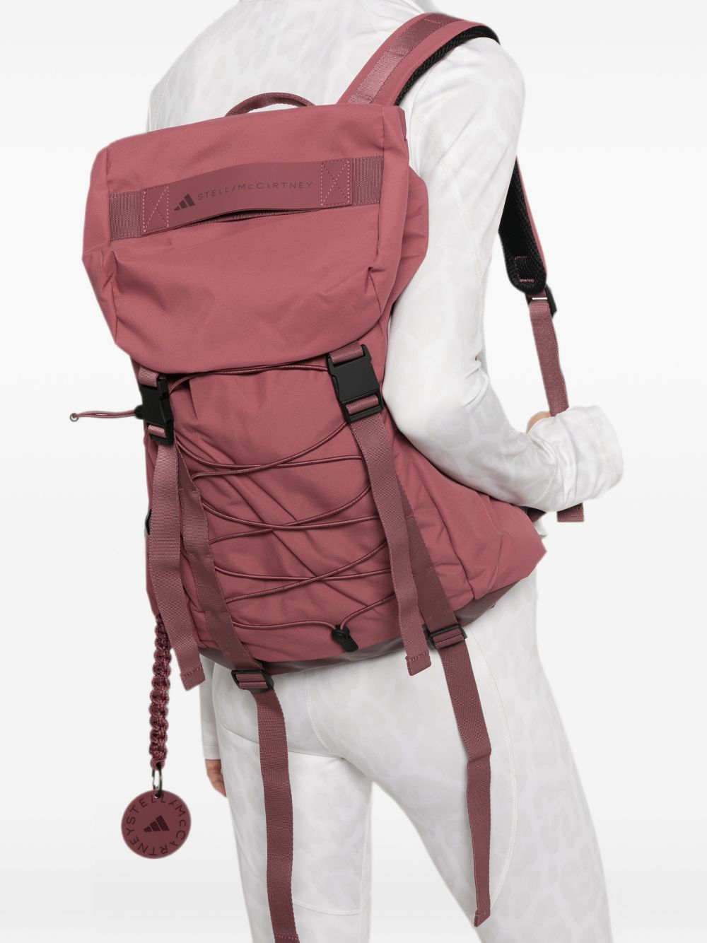 logo-print backpack KS3054 QUICRI/MAROON ADIDAS x Stella McCartney 