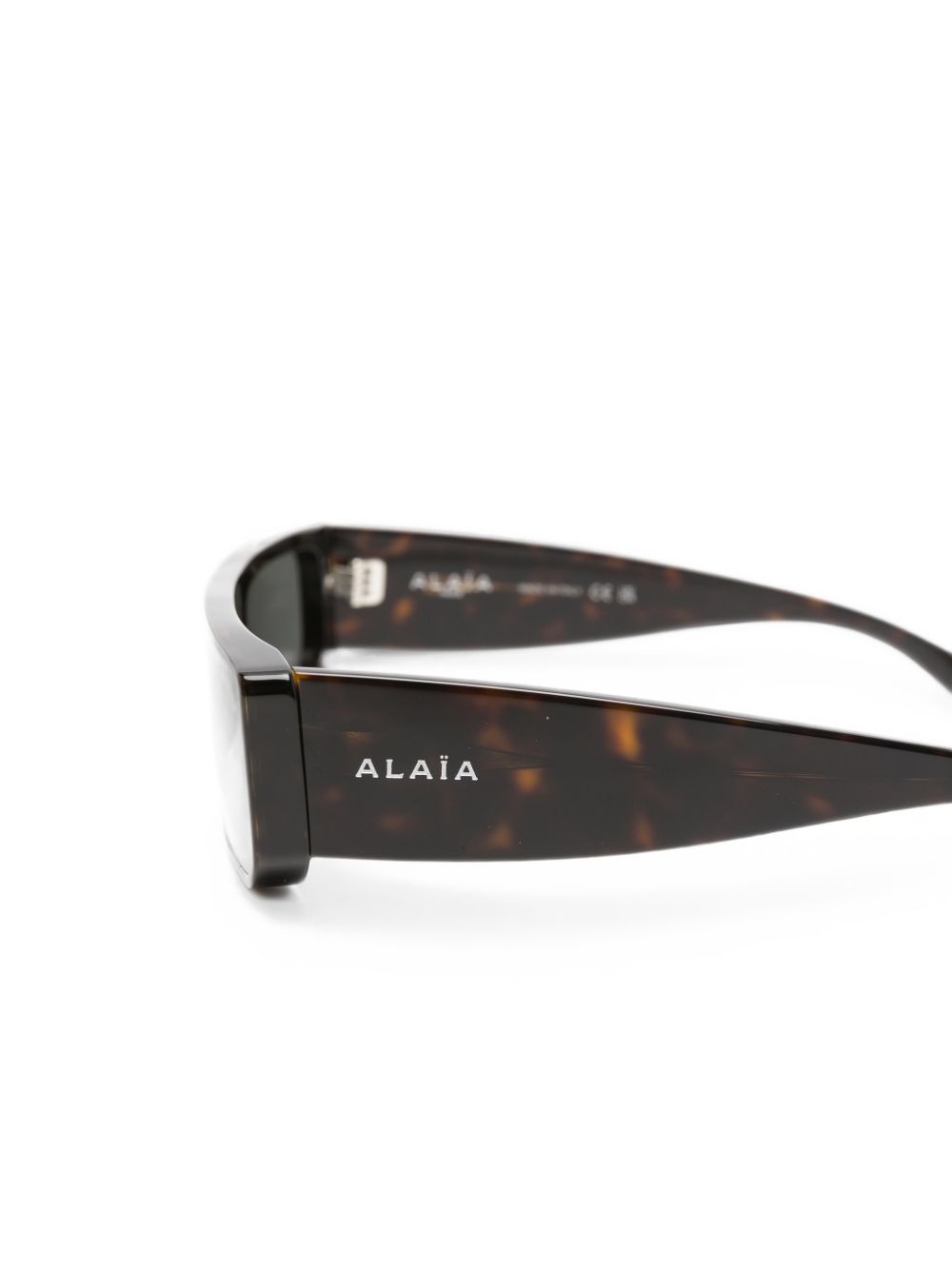 Rectangular tortoiseshell-effect sunglasses AA0105S 00299 ALAÏA 