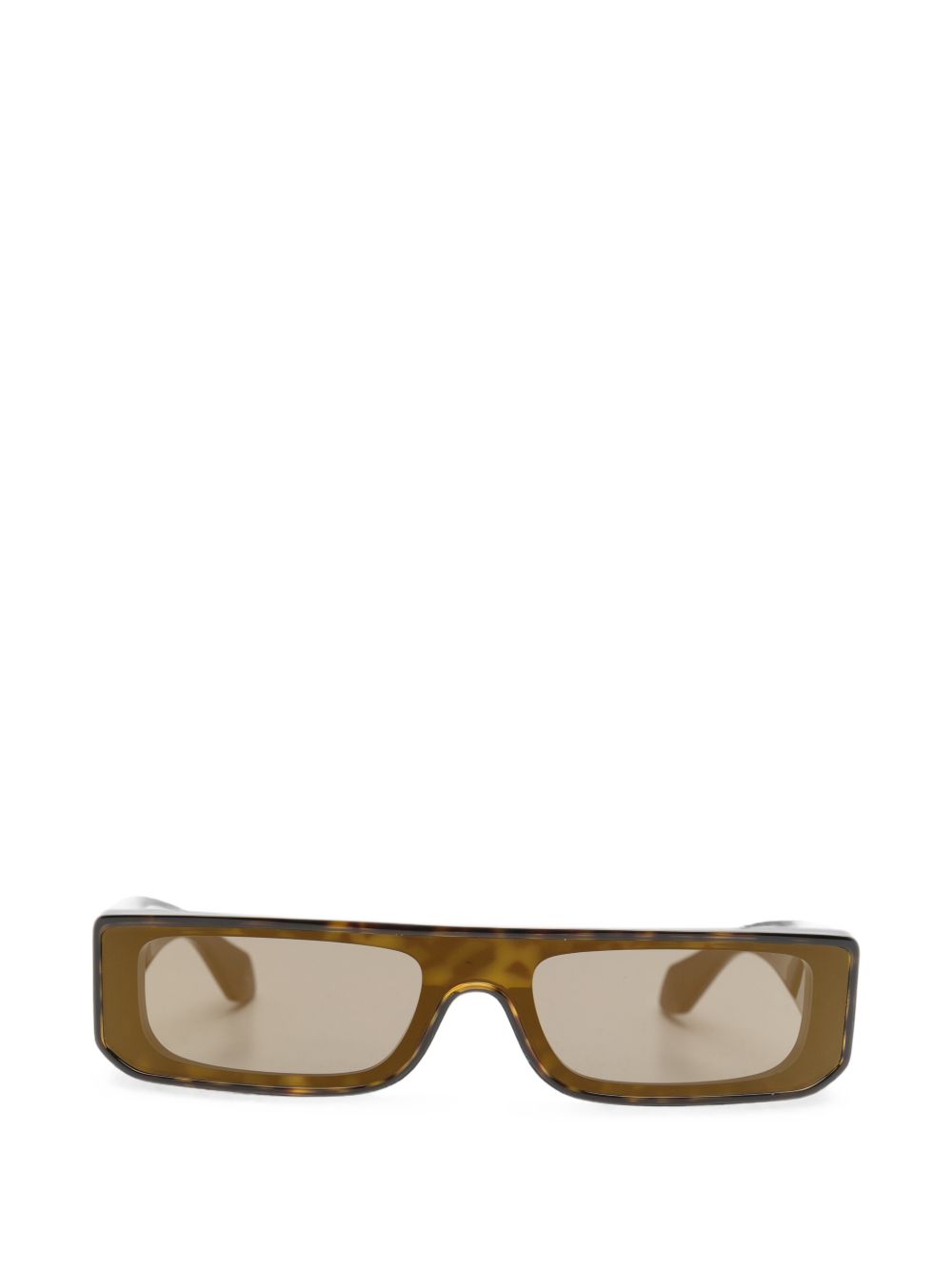 Rectangular tortoiseshell-effect sunglasses AA0105S 00299 ALAÏA 