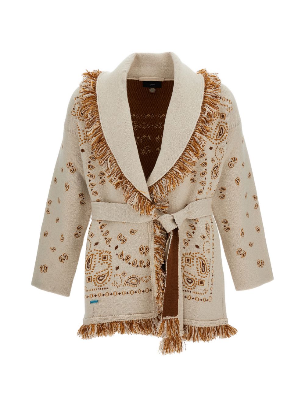 bandana-print cardigan LWHB064E26KNI002 0484 ALANUI 