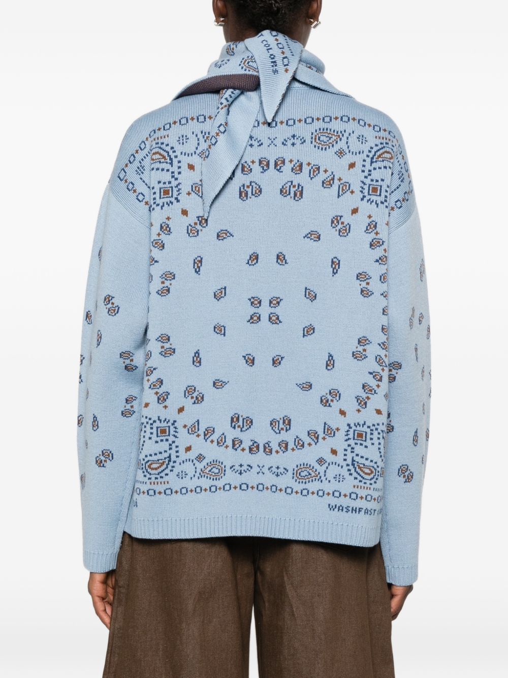 Bandana Jacquard Sweater LWHE075E26KNI001 4284 ALANUI 