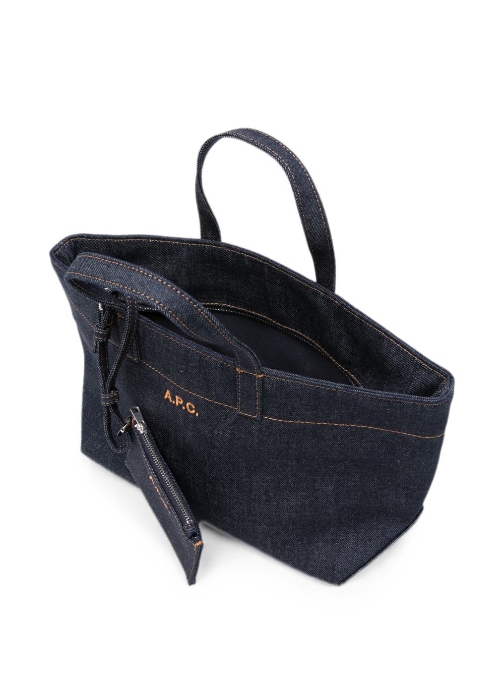 small Le Drummer denim tote bag COHIZ F67045IAI A.P.C. 