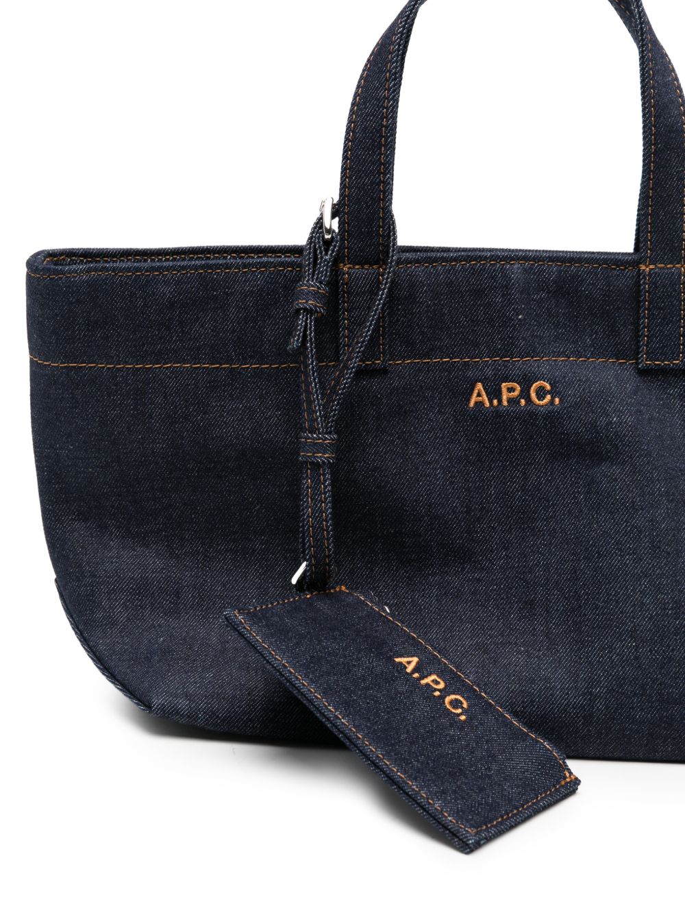 small Le Drummer denim tote bag COHIZ F67045IAI A.P.C. 