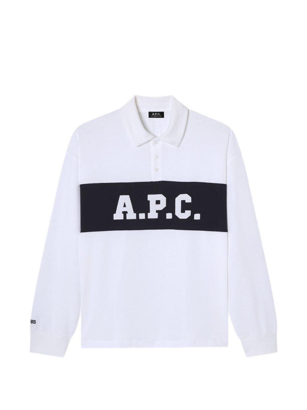 logo-print rugby-style polo shirt COHRU H26633AAB A.P.C. 