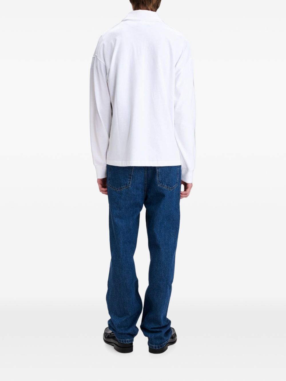 logo-print rugby-style polo shirt COHRU H26633AAB A.P.C. 
