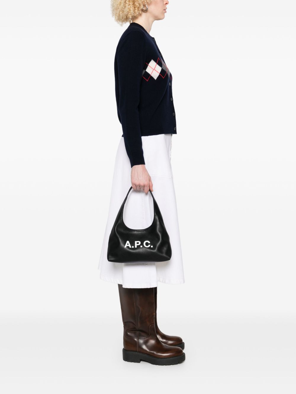 Baby Ninon Logo Printed Shoulder Bag PUAAT F67027LZZ A.P.C. 