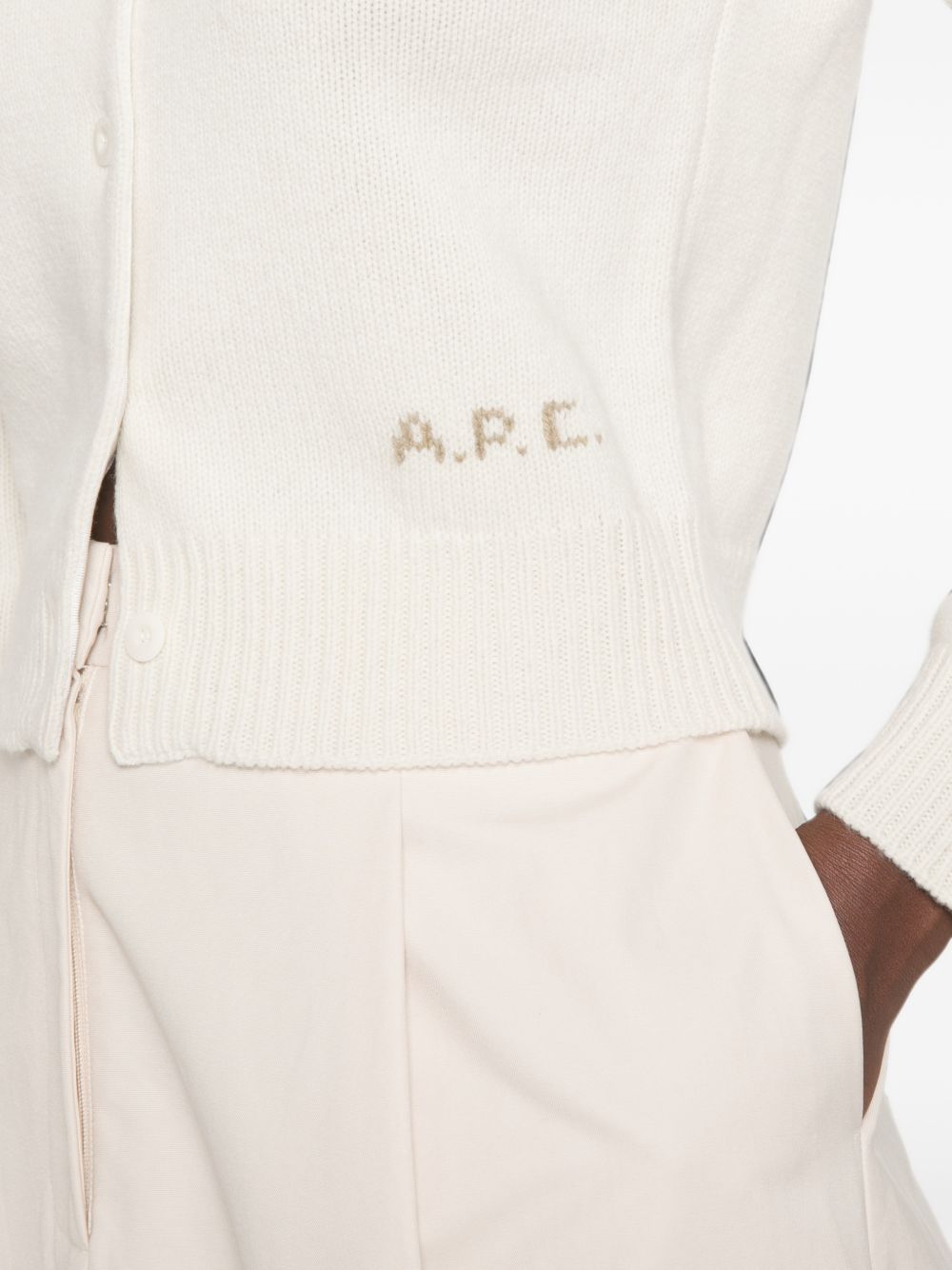 Lila Logo Cardigan WOASW F22352AAD A.P.C. 