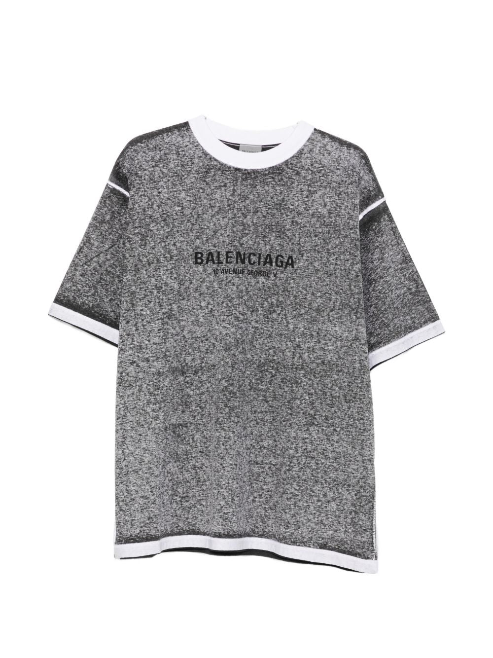 logo-print heathered T-shirt 764235 TUVS21000 BALENCIAGA 