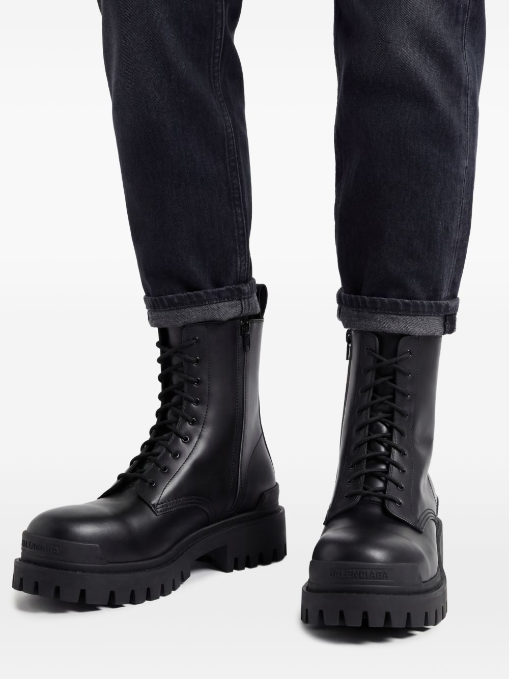 Leather Boots With Maxi Rubber Sole 844967 WA9601000 BALENCIAGA 