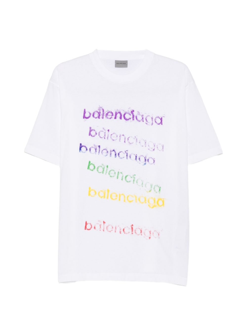 Cotton T-shirt with logo print 871733 TVVK99000 BALENCIAGA 