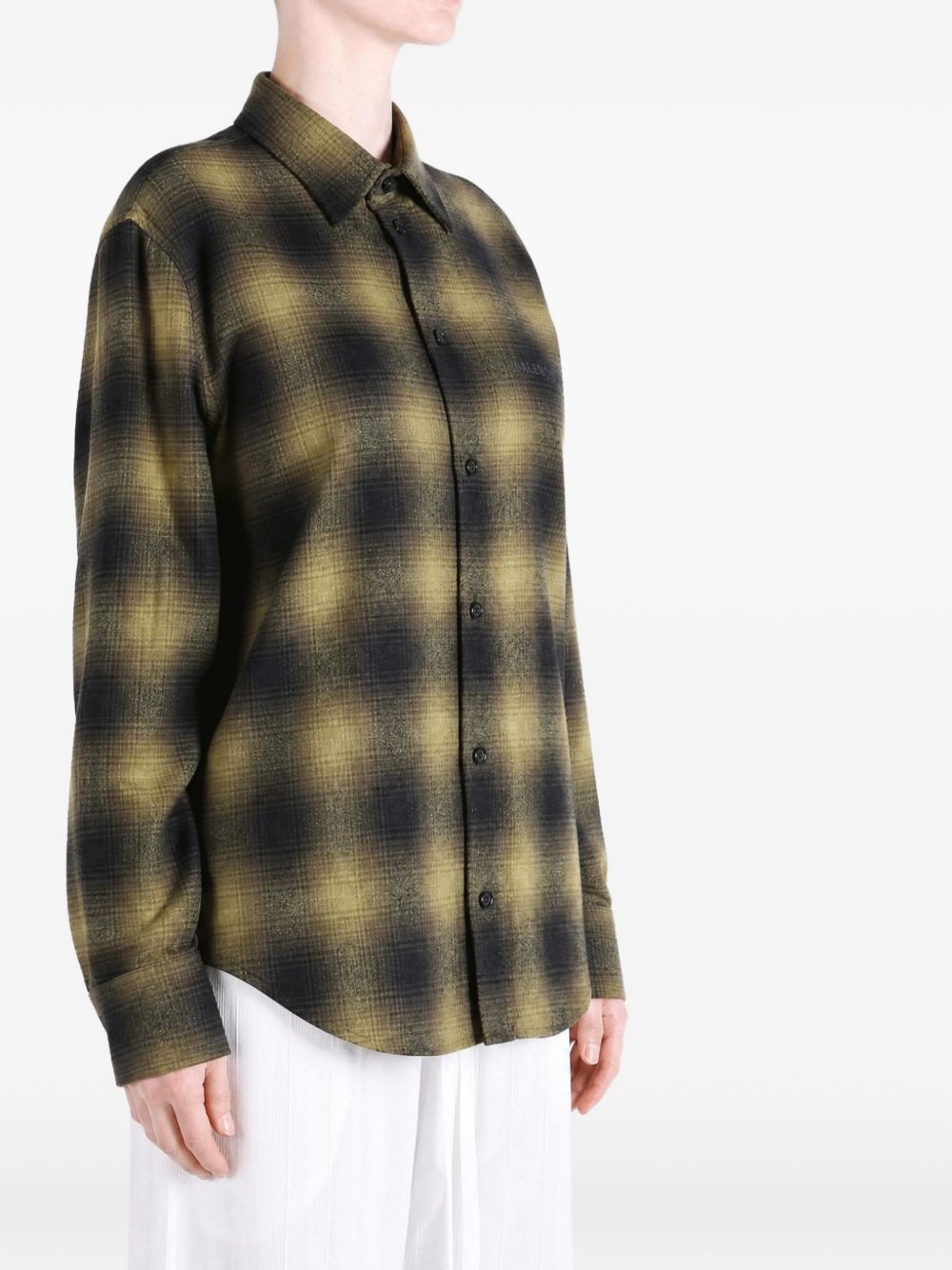 Flannel check-pattern shirt 872124 TVT042863 BALENCIAGA 