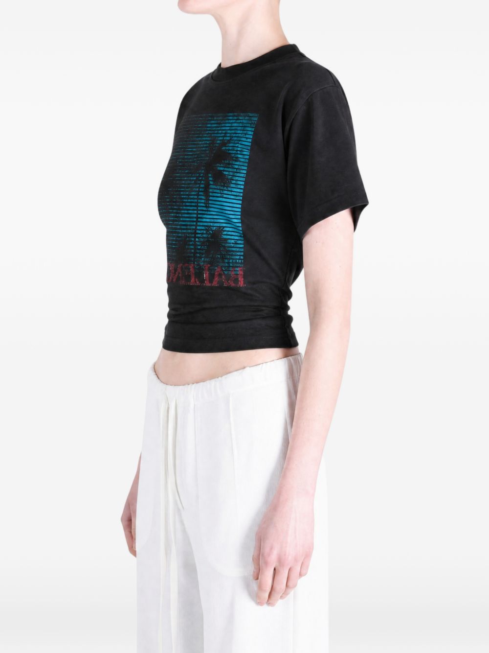 Vintage Holiday Cropped T-Shirt A0016U TUVO81000 BALENCIAGA 