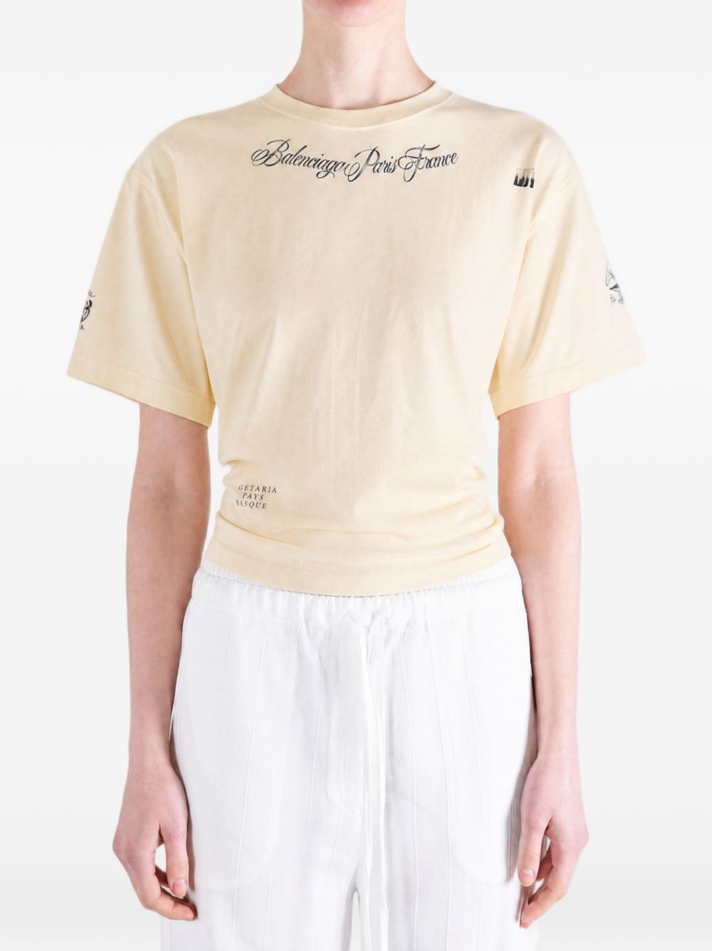Classic Ink Short Sleeve Top A0016U TUVQ39002 BALENCIAGA 