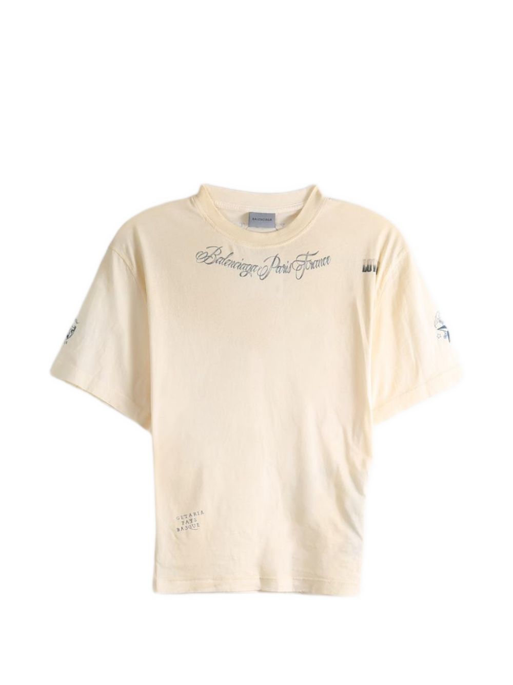 Classic Ink Short Sleeve Top A0016U TUVQ39002 BALENCIAGA 