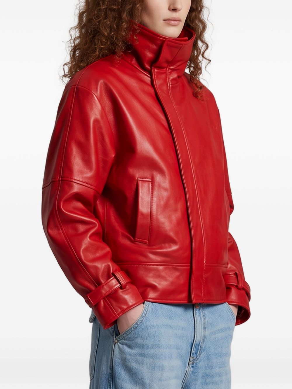Round Bomber in lambskin leather A009FD TUS116400 BALENCIAGA 