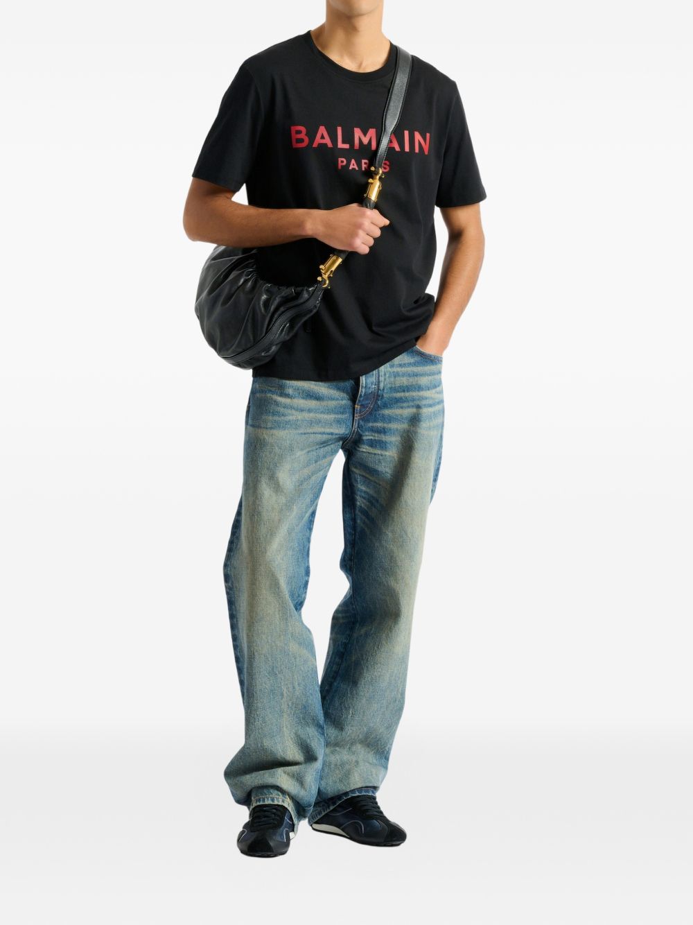 T-shirt with Balmain Paris print GH1EG000BD45 EPR BALMAIN 